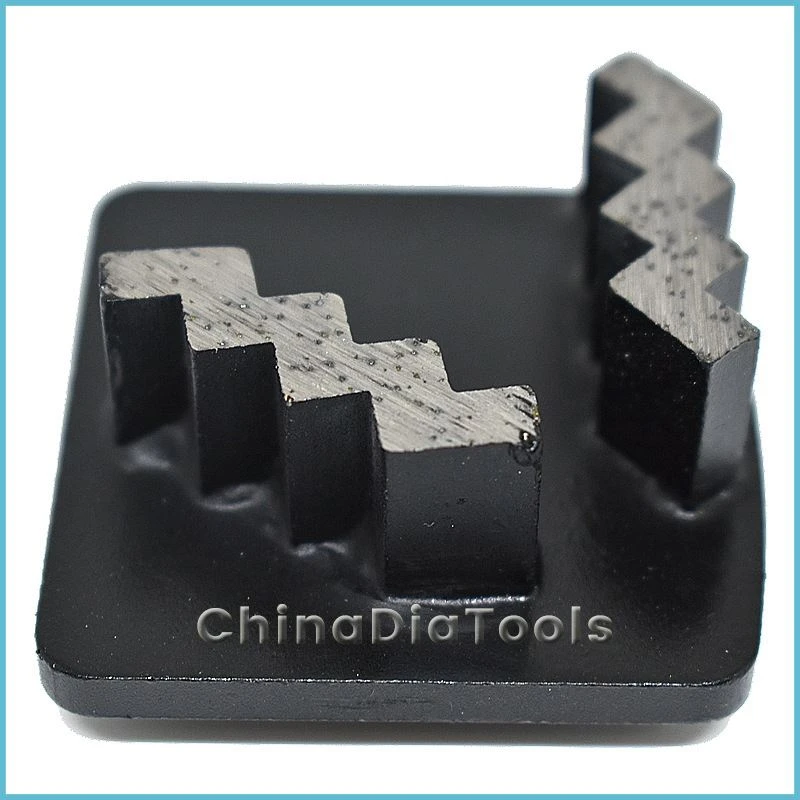 Concrete Diamond Grinding Shoes Zig Zag Segment