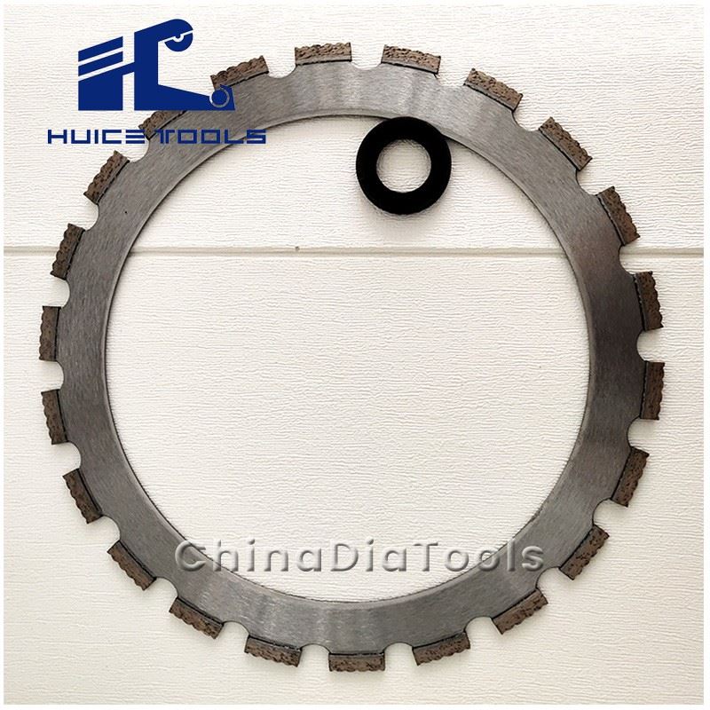 Laser welded diamond ring saw blade