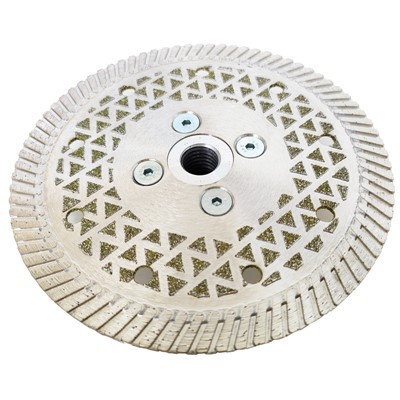 Sintered-electroplated Diamond Blade
