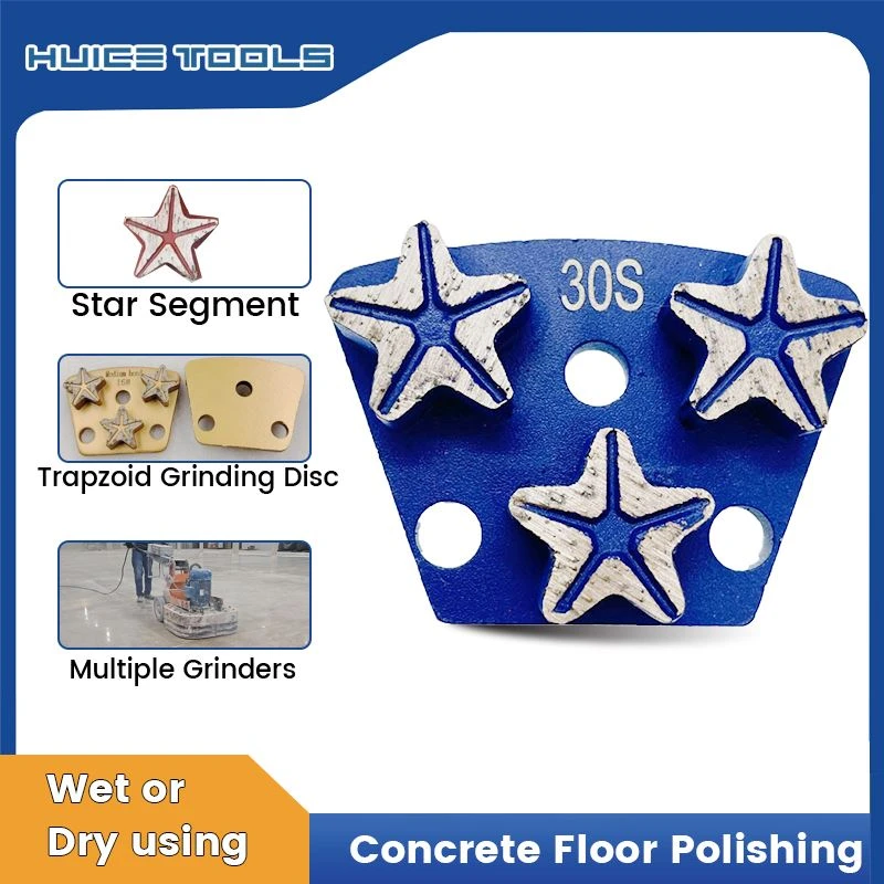 Trapezoid Concrete Grinding Disc With 3 Star Segments